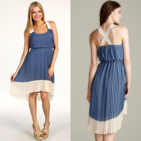 Jessica Simpson Dresses & Skirts - SOLD! JESSICA SIMPSON Hi-Lo Pleated Dress NWT